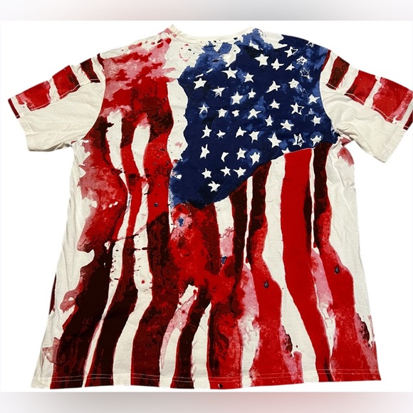 Vintage Jeanius American Flag All Over Print - Picture 2 of 12